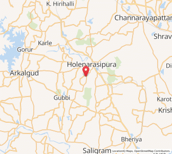 Map of Aichanahalli, Karnataka