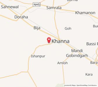 Map of Aikolaha, Punjab