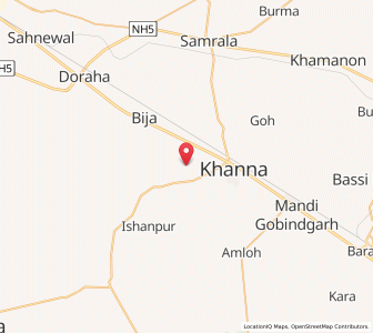 Map of Aikolahi, Punjab