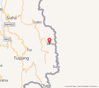 Map of Ainak, Mizoram