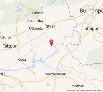 Map of Ainpur, Maharashtra