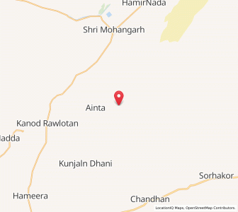 Map of Ainta, Rajasthan