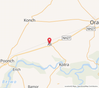 Map of Ait, Uttar Pradesh