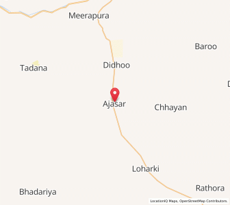 Map of Ajasar, Rajasthan