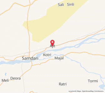 Map of Ajit, Rajasthan