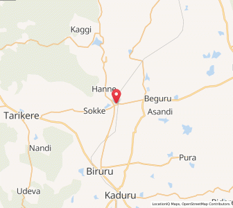 Map of Ajjampur, Karnataka