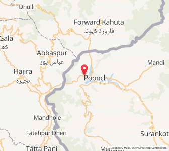 Map of Ajot, Kashmir