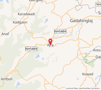 Map of Ajra, Maharashtra