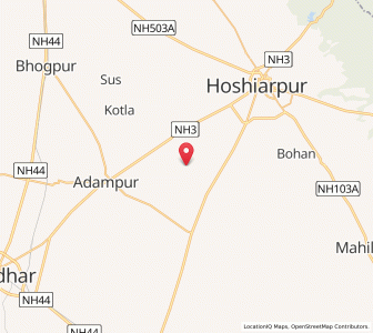 Map of Ajram, Punjab