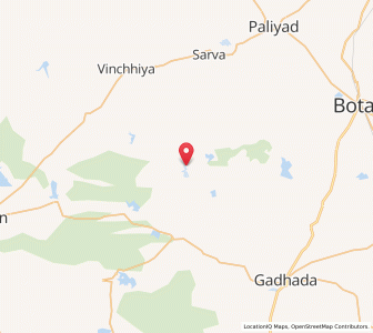 Map of Akadia, Gujarat