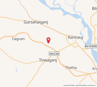 Map of Akaria, Uttar Pradesh