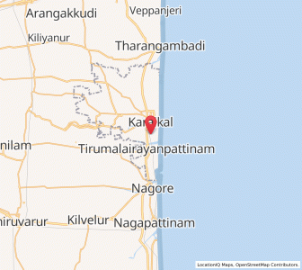 Map of Akkaraivadi, Puducherry
