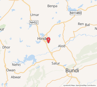 Map of Aklor, Rajasthan