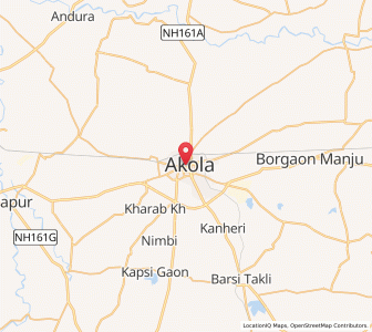 Map of Akola, Rajasthan