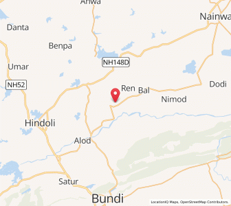 Map of Akoliya, Rajasthan