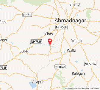 Map of Akolner, Maharashtra