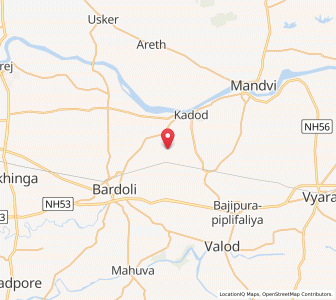 Map of Akoti, Gujarat