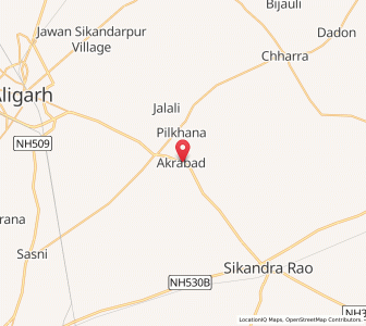 Map of Akrabad, Uttar Pradesh