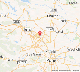 Map of Akurdi, Maharashtra