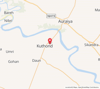 Map of Al, Uttar Pradesh