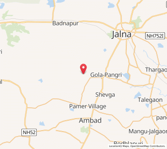 Map of Alamgaon, Maharashtra