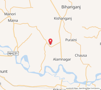 Map of Alamnagar, Bihar