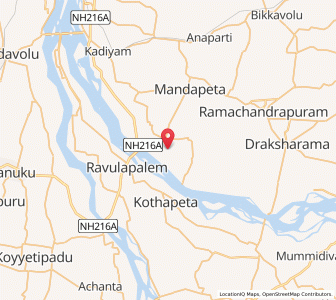 Map of Alamuru, Andhra Pradesh
