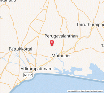Map of Alangadu, Mizoram