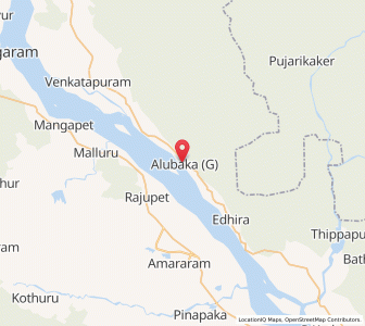 Map of Albaka, Andhra Pradesh