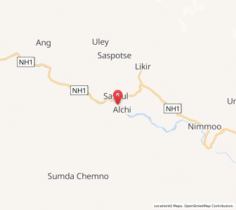 Map of Alchi Gompa, Kashmir