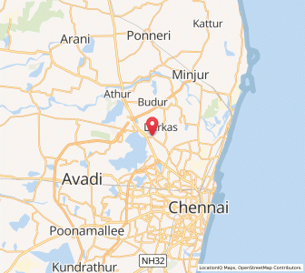 Map of Alinjivakkam, Tamil Nadu