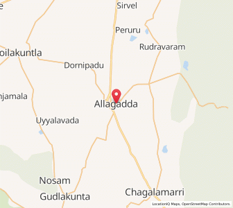 Map of Allagadda, Andhra Pradesh