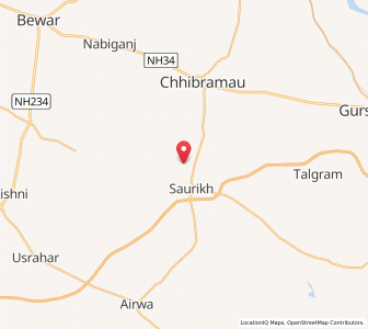 Map of Allahdadpur, Uttar Pradesh