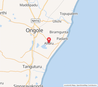 Map of Allur, Andhra Pradesh