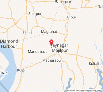 Map of Almashpur, West Bengal