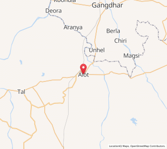 Map of Alot, Madhya Pradesh