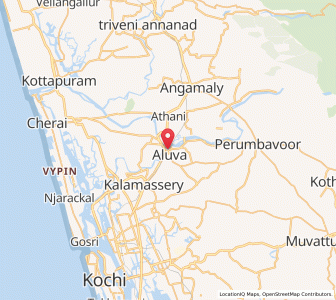 Map of Alwaye, Kerala