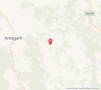 Map of Amabera, Chhattisgarh