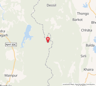 Map of Amamora, Chhattisgarh