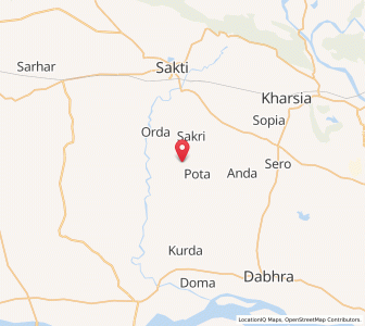 Map of Amandula, Chhattisgarh