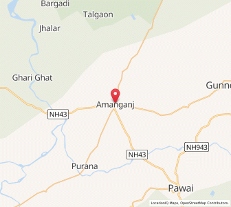Map of Amanganj, Madhya Pradesh