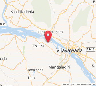 Map of Amaravati, Andhra Pradesh