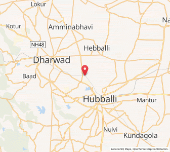 Map of Amargol, Karnataka
