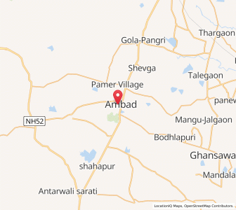Map of Ambad, Maharashtra