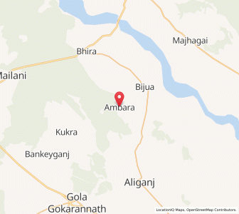 Map of Ambara, Uttar Pradesh