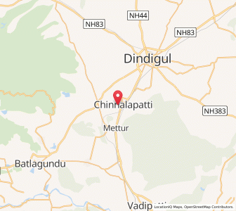 Map of Ambatturai, Tamil Nadu