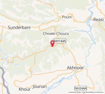 Map of Ambi Danna, Kashmir
