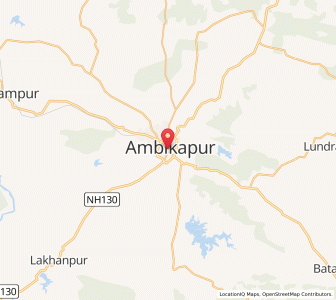 Map of Ambikapur, Chhattisgarh