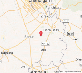 Map of Amblala, Punjab