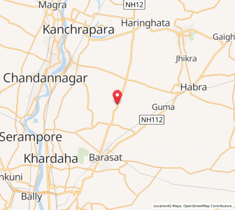 Map of Amdanga, West Bengal